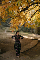 Rasna Bhasin spotted wearing Guldashta Printed Pashmina Silk Kurta Set