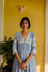 Mouni Roy spotted wearing MOGRA KURTA SET