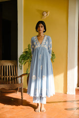 Mrunal Thakur spotted wearing MOGRA KURTA SET