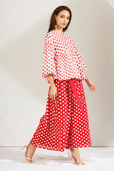 Surbhi Sethi Dua spotted wearing Bindi batasha palazzo & top set