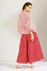 Surbhi Sethi Dua spotted wearing Bindi batasha palazzo & top set