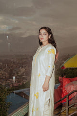 Shwet Champa Kurta Set