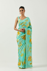 Asmaani jaak sitara saree