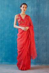 Anu Emmanuel spotted wearing Ruchi Saree