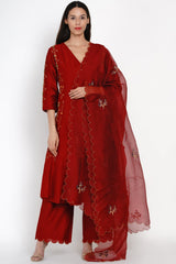 Ayesha Kanga spotted wearing Kumkum Zari Resham Sharara