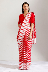 Laal batasha saree & blouse