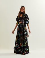 canupus flare skirt  Blouse and dupatta