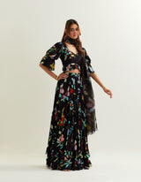 canupus flare skirt  Blouse and dupatta