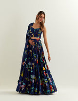 HEX'S High waisted skirt blouse and dupatta