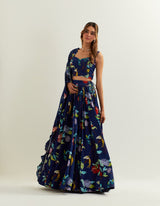 HEX'S High waisted skirt blouse and dupatta