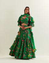 ANAIRA Flare skirt and blouse