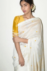 Nargis Resham Buti Sari With Bead Work Blouse