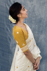 Nargis Resham Buti Sari With Bead Work Blouse