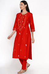 Dolly Singh spotted wearing Oorvi Kurta Set