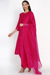 Shweta Tripathi spotted wearing Rani Ratna Kurta Set