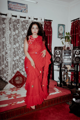 Phool Sitara Saree And Blouse