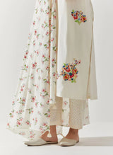 Ivory Cotton Mal Kurta Set
