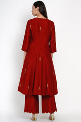 Ayesha Kanga spotted wearing Kumkum Zari Resham Sharara