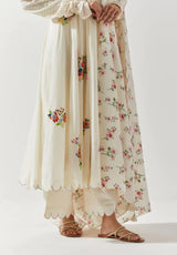 Ivory Cotton Mal Palazzo Set