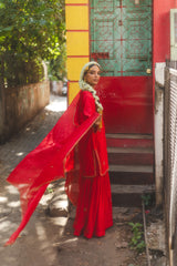 Sindoori mirchi sharara set