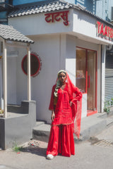 Sindoori mirchi sharara set