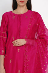 Shweta Tripathi spotted wearing Rani Ratna Kurta Set