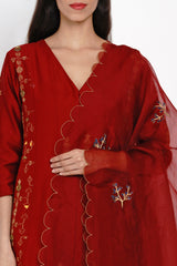 Ayesha Kanga spotted wearing Kumkum Zari Resham Sharara