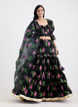 Hebah Patel spotted wearing MEGHA LEHNGA