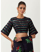 Shruti Haasan spotted wearing Phool pathi saree dhaari sitara blouse