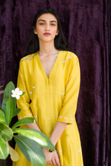 Son Champa Resham Daisy Kalidar Resham Straight Pants