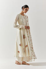 Ivory Cotton Mal Kurta Set