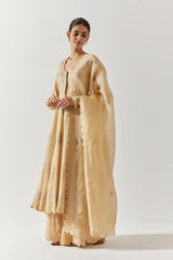 Beige Colour Cotton Mal Kurta Set