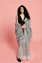 Shilpa Shetty spotted wearing Chai & Batasha Organza Silk Sari & Blouse