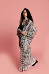 Shilpa Shetty spotted wearing Chai & Batasha Organza Silk Sari & Blouse