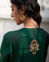 Rani  Zardozi  Kali Kurta  set