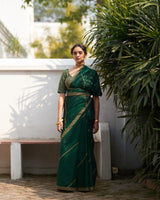 Rani Panna  Saree &  Blouse