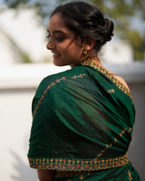 Rani Panna  Saree &  Blouse