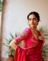 Zariphool  Rani Saree  & Blouse