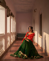 Rani Bahar  Reshmi  Lehenga  set