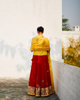 Rani  Champa  Makhmal  Lehenga  set