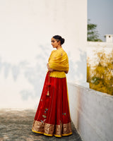 Rani  Champa  Makhmal  Lehenga  set