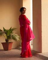 Gulabi Rani Zardosi Saree
