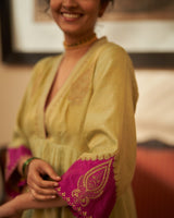Pista  Jamuni  Rani Kurta  set