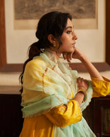 Sunahri  dhoop Kali  Kurta set