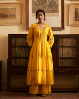 Sunahri  dhoop Kali  Kurta set