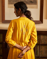 Sunahri  dhoop Kali  Kurta set