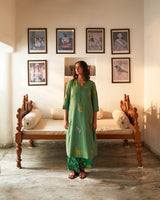 Jhumka sitara phool kurta set