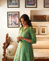 Jhumka sitara phool kurta set