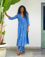 Asmani champa sitara kurta set
