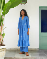 Asmani champa sitara kurta set